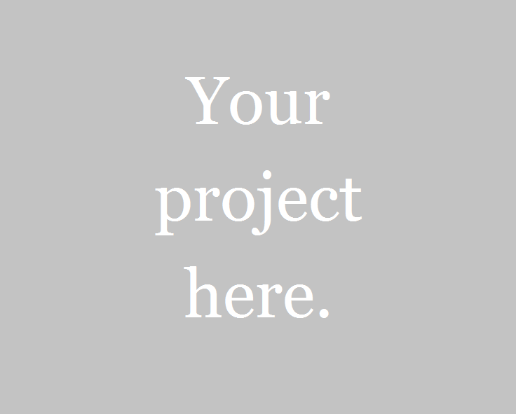 Image that reads 'your project here'